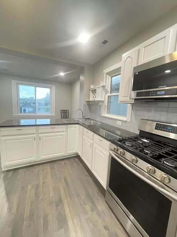 Bright white kitchen remodel in Chicago